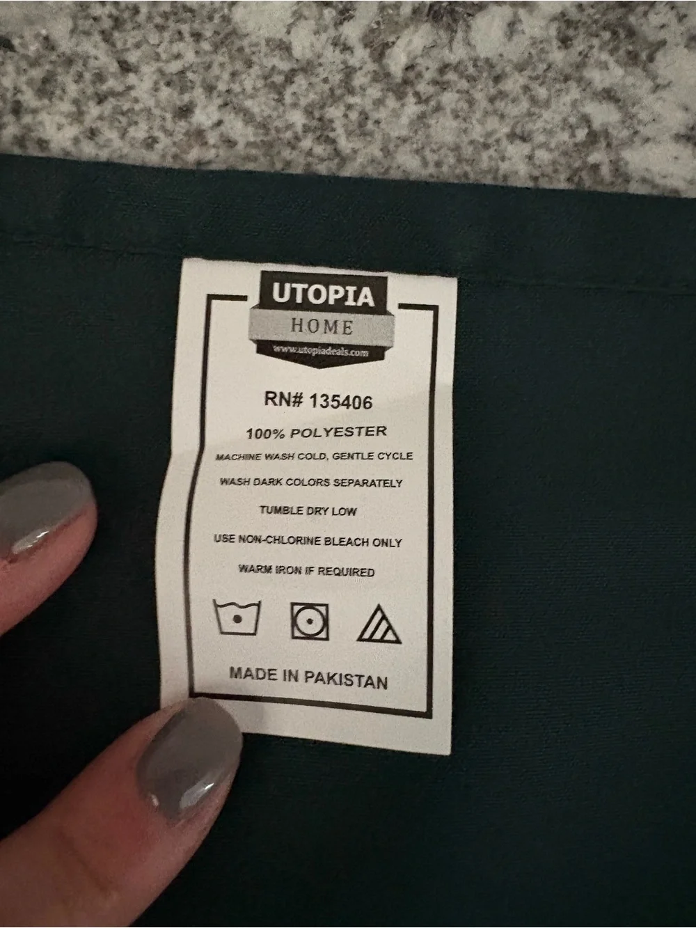 Dark green cloth napkins